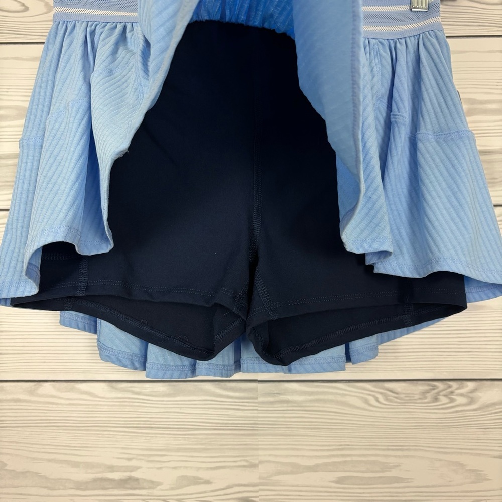 FP Movement Free People Sultry Skort High Dive Blue Medium NWT - Picture 5 of 12